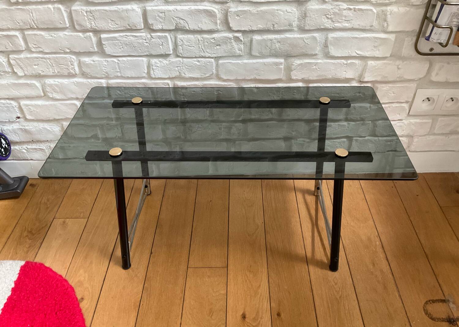 Glass coffee table