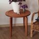 Table d'appoint ronde en bois vintage
