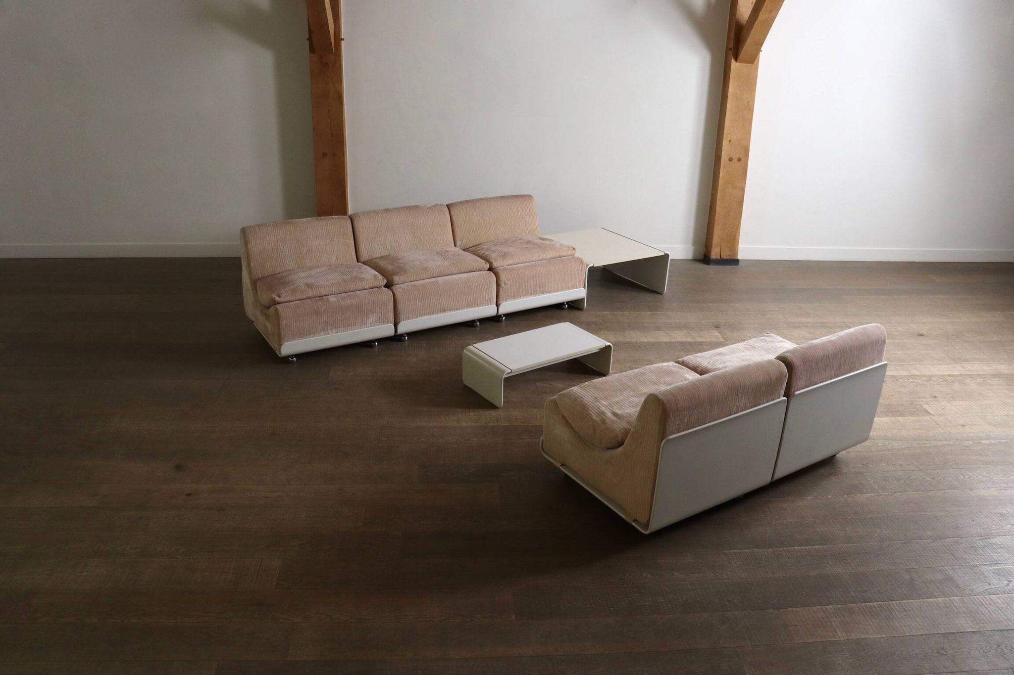 Canapé modulaire COR Orbis en velours côtelé par Luigi Colani, années 1970.
