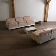 Canapé modulaire COR Orbis en velours côtelé par Luigi Colani, années 1970.