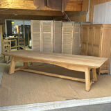 Large farmhouse table in solid oak – 3.50 m