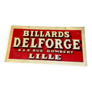 Tôle peinte billards