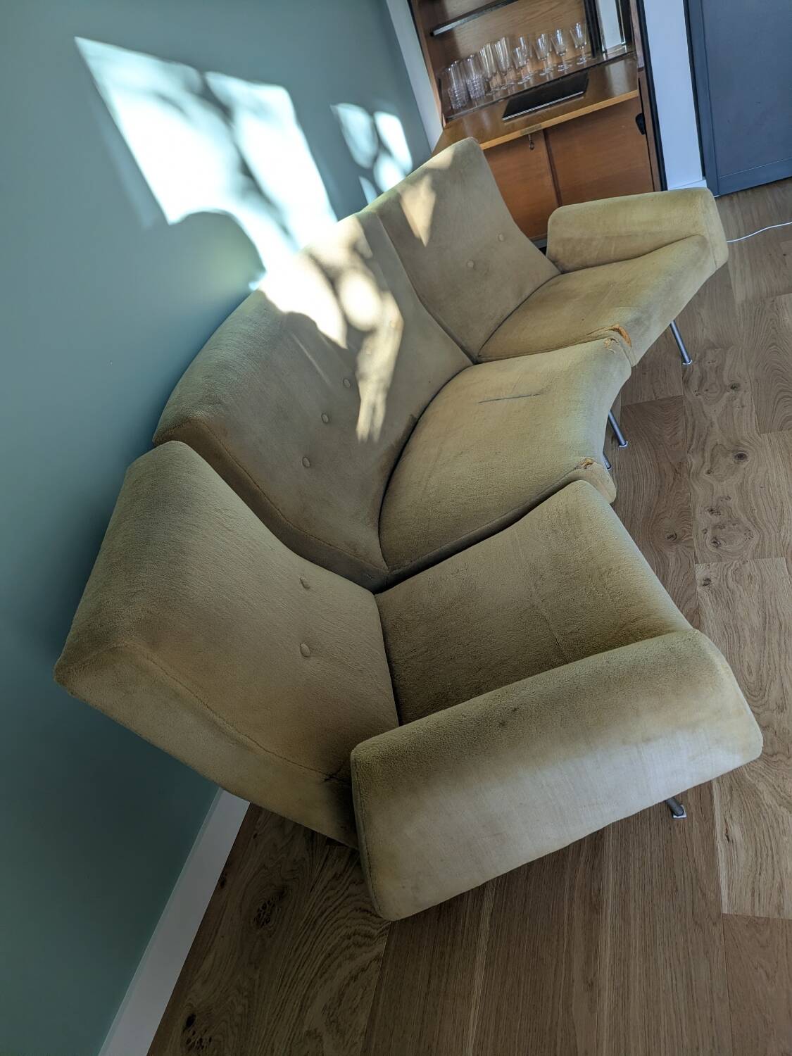 Canapé modulaire modèle 743 par Joseph-André Motte pour Steiner 1960