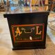 Anchor line painted wooden chest