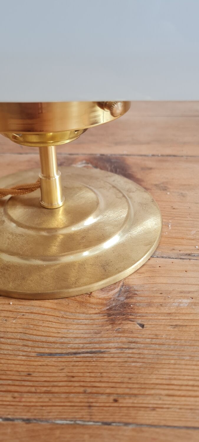 Opal glass table lamp