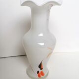 Vase verre blushé