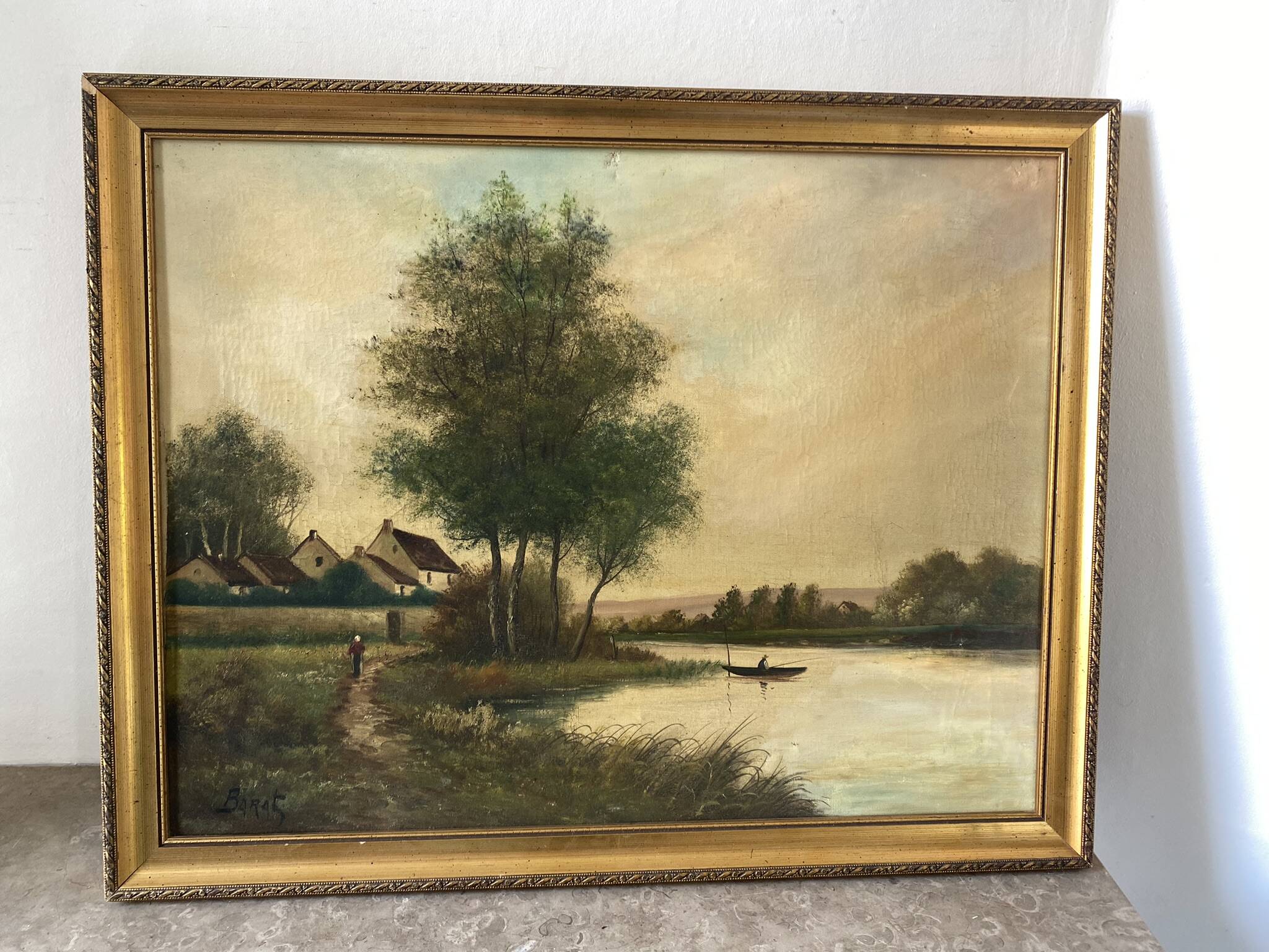 Fishing landscape early 20th century