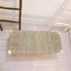 Bench in solid wood and natural wickerwork