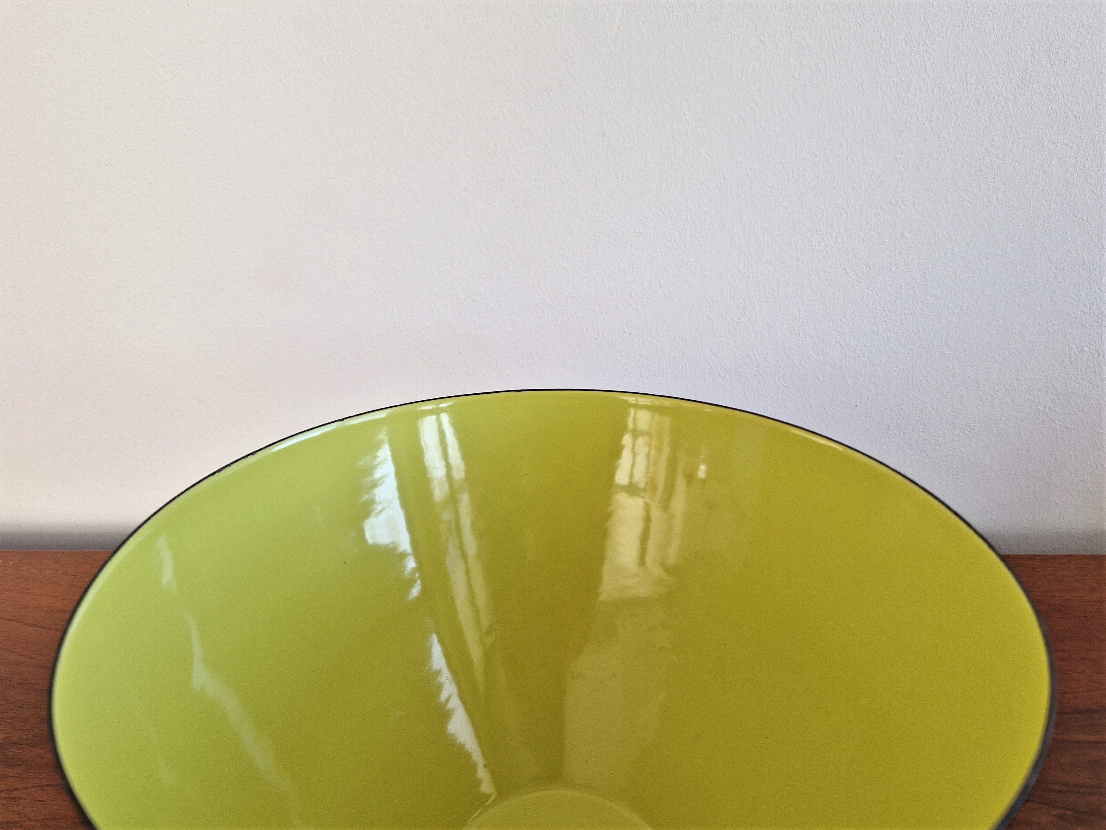 Black and Green Krenit Bowl by Herbert Krenchel for Torben Ørskov & Co, Denmark, 1953