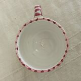 Artisanal terracotta tea or coffee set in Mediterranean style