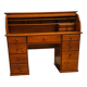 Bureau américain à cylindre en pin massif