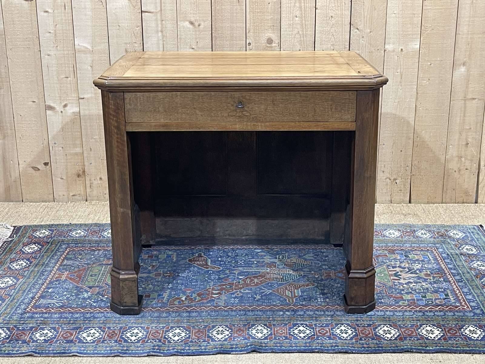 19th century oak store counter