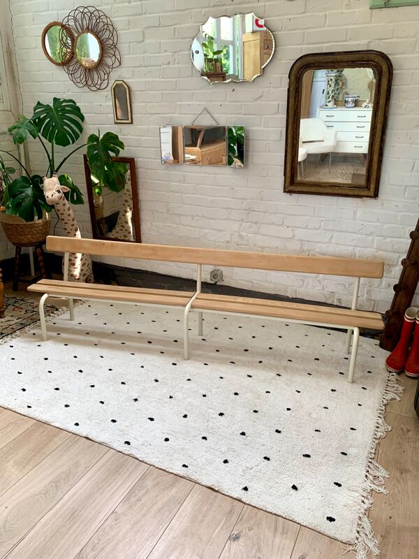 Banc d'école vintage