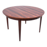 Table à manger en palissandre, Danemark, années 1960. Après restauration.