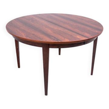 Table à manger en palissandre, Danemark, années 1960. Après restauration.