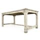 Antique table in patinated wood