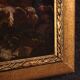 Peinture italienne antique du XVIIIe siècle, paysage avec scène pastorale
