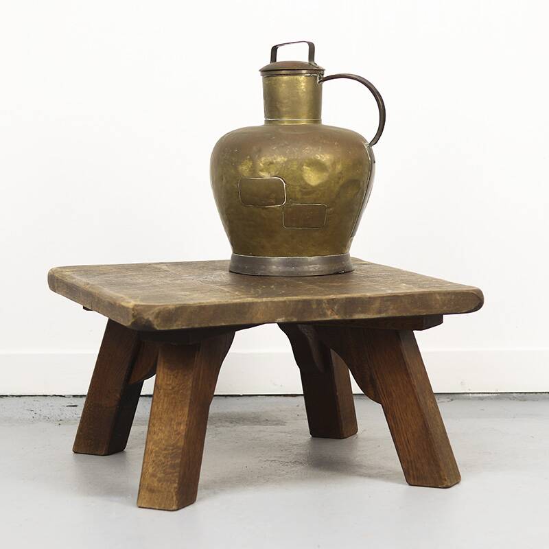 Cruche à lait en cuivre antique du début du 19e siècle