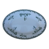Plat ovale  Saint Amand et Hamage "modern style"