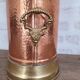 Old copper coal bucket