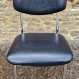 Vintage office chair in black skai