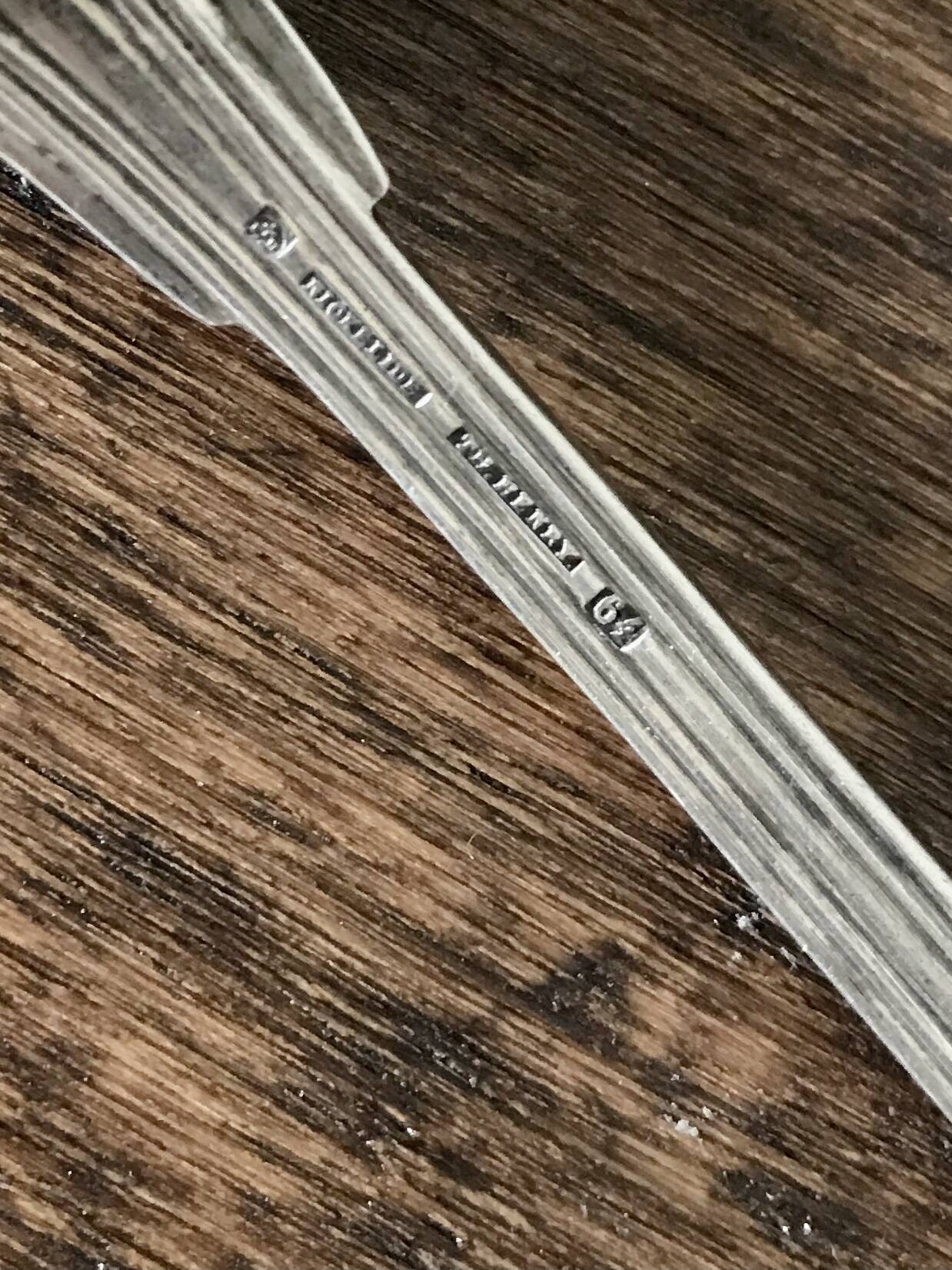 Set of 6 Christofle dessert spoons