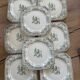Lot de 8 assiettes terre de fer Saint Amand Fontana