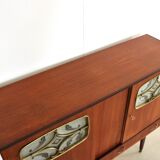Vintage sideboard, high board, teak, 60's