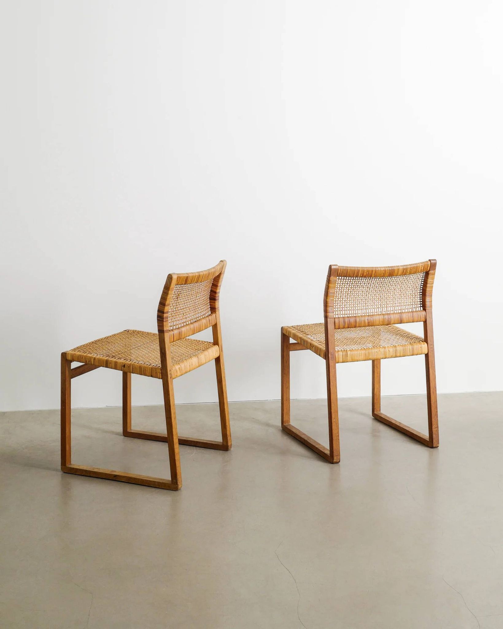 Danish Mid Century Wooden Dining Chairs by Børge Mogensen, 1960s