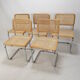 Ensemble de 5 chaises Cesca vintage par Marcel Breuer