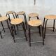 Set de 7 tabourets industriels