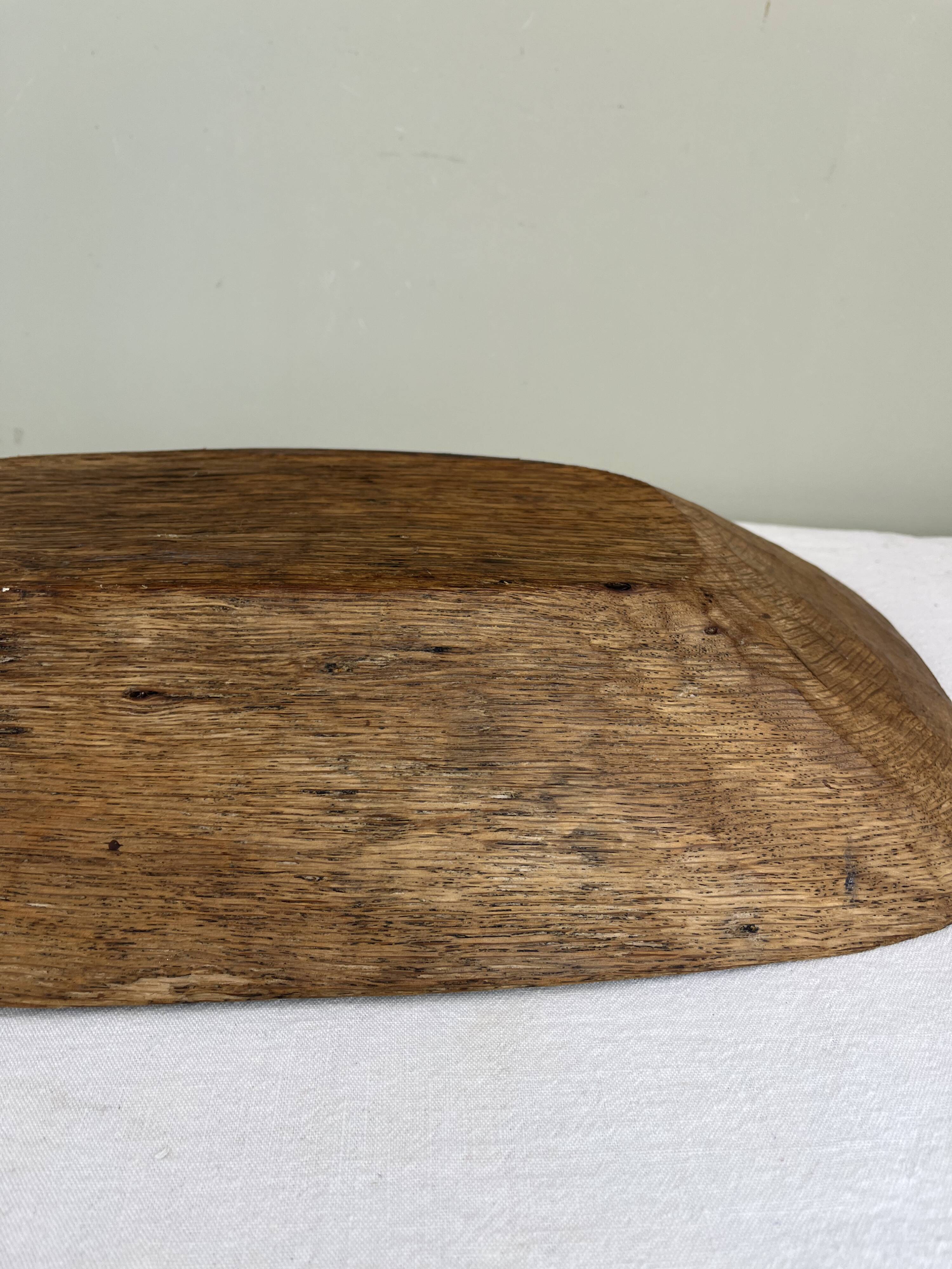 antique carved wooden catchall