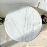 Authentic Parisian Bistro Table - Marble and Cast Iron, 1920s Style
