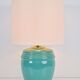 Table Lamp in Mint Porcelain from Laura Ashley, 1980s