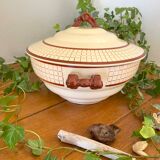 Antique Longchamp earthenware soup tureen