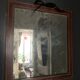 Antique mercury mirror in wood, late 19th century