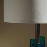 Table lamp Svend Aage Holm Sørensen, metal and glass, modern Danish design, 1960s