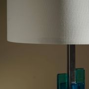 Table lamp Svend Aage Holm Sørensen, metal and glass, modern Danish design, 1960s