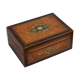 Victorian jewellery box in amboyna