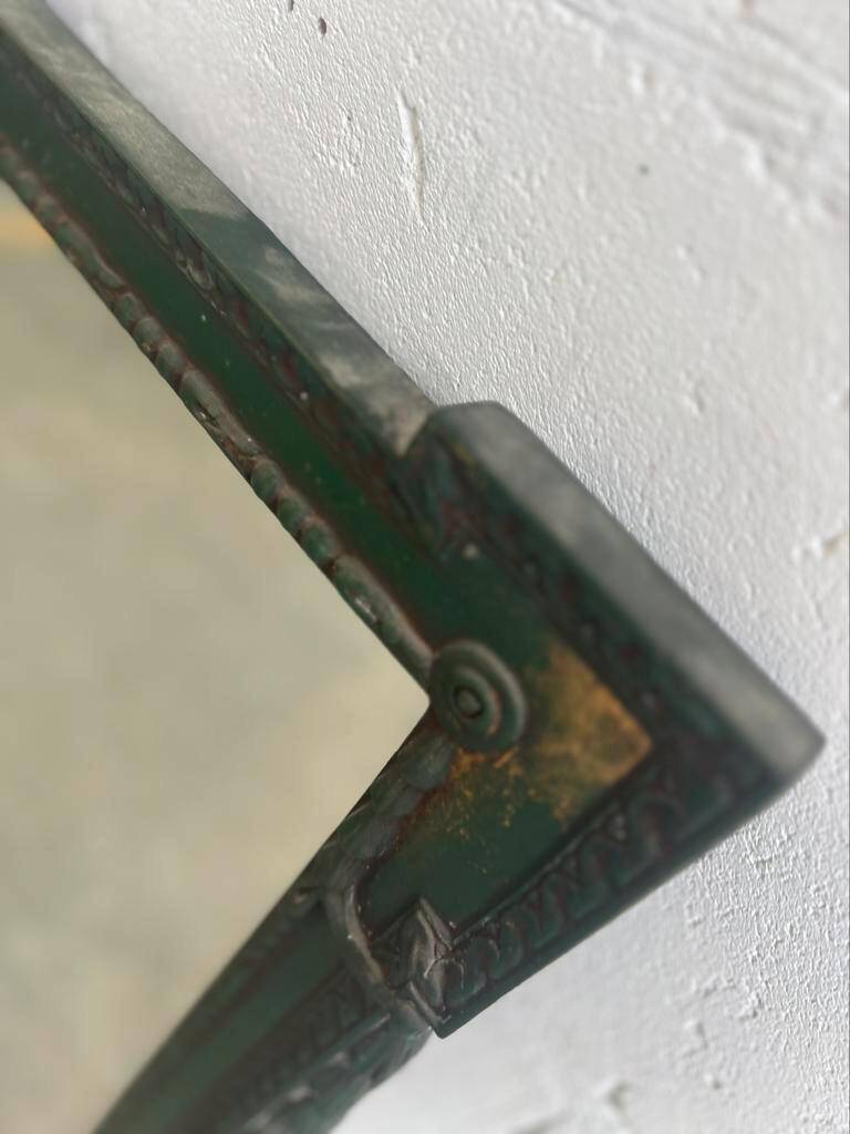 VINTAGE GREEN BAROQUE MIRROR