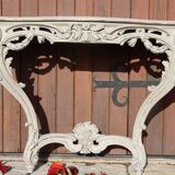 Carved wooden console