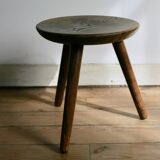 Tabouret tripode, produit dans les Vosges ( Gerardmer), années 50