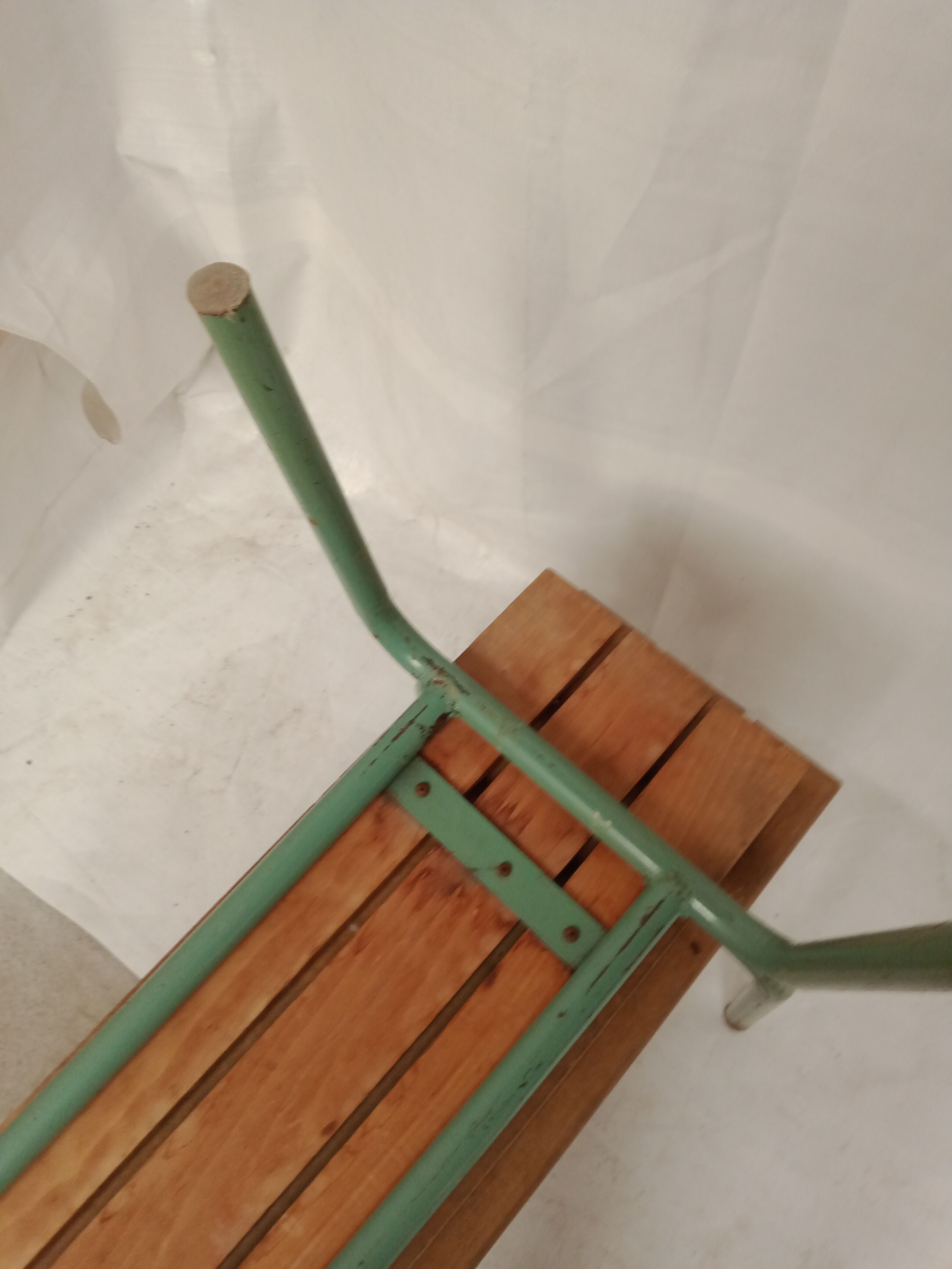 Lot of 2 former school benches