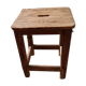 Tabouret wood art populaire provence France 1940/1950 kitchen decoration