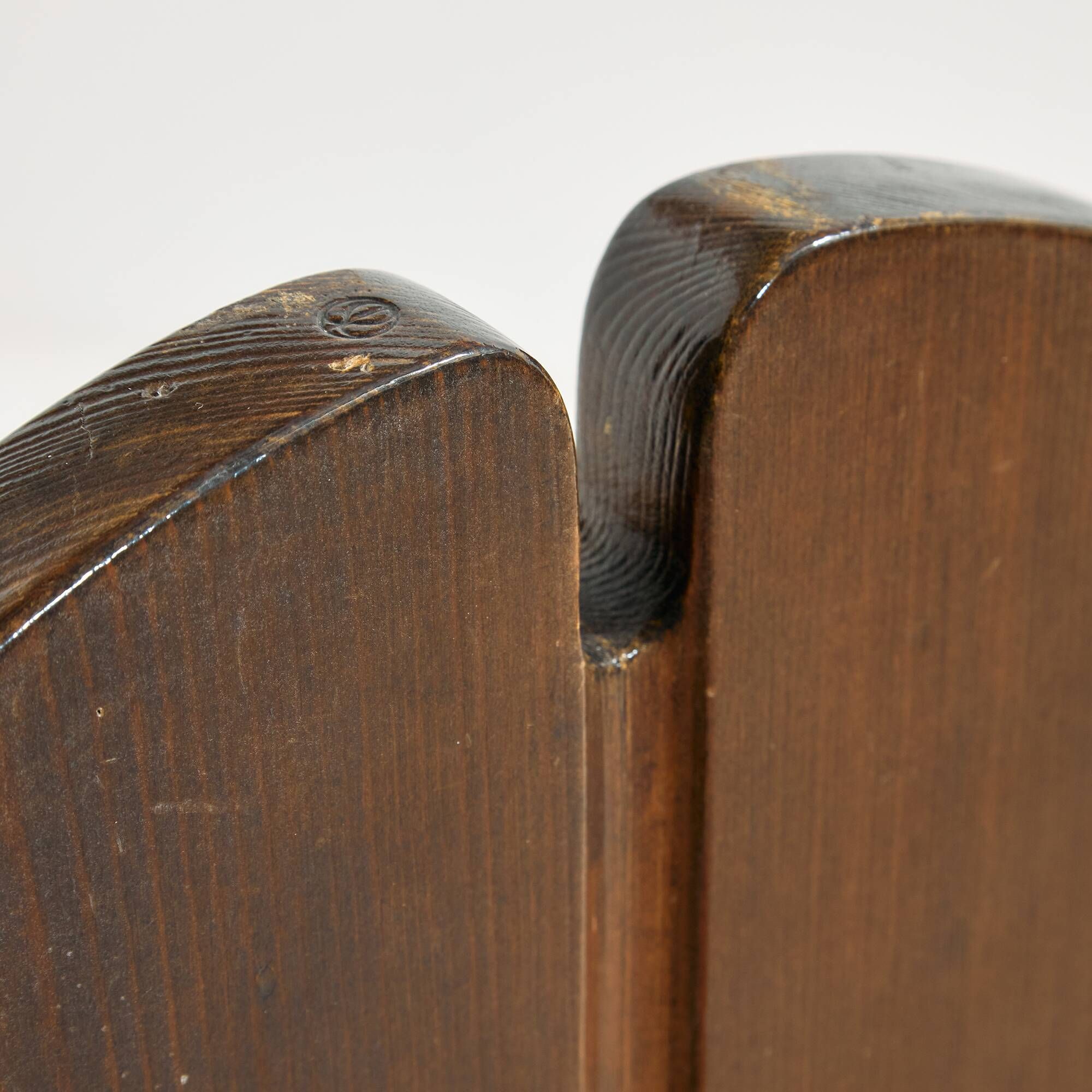 Hungarian pine chair by Mária Szedleczky, Set of 6