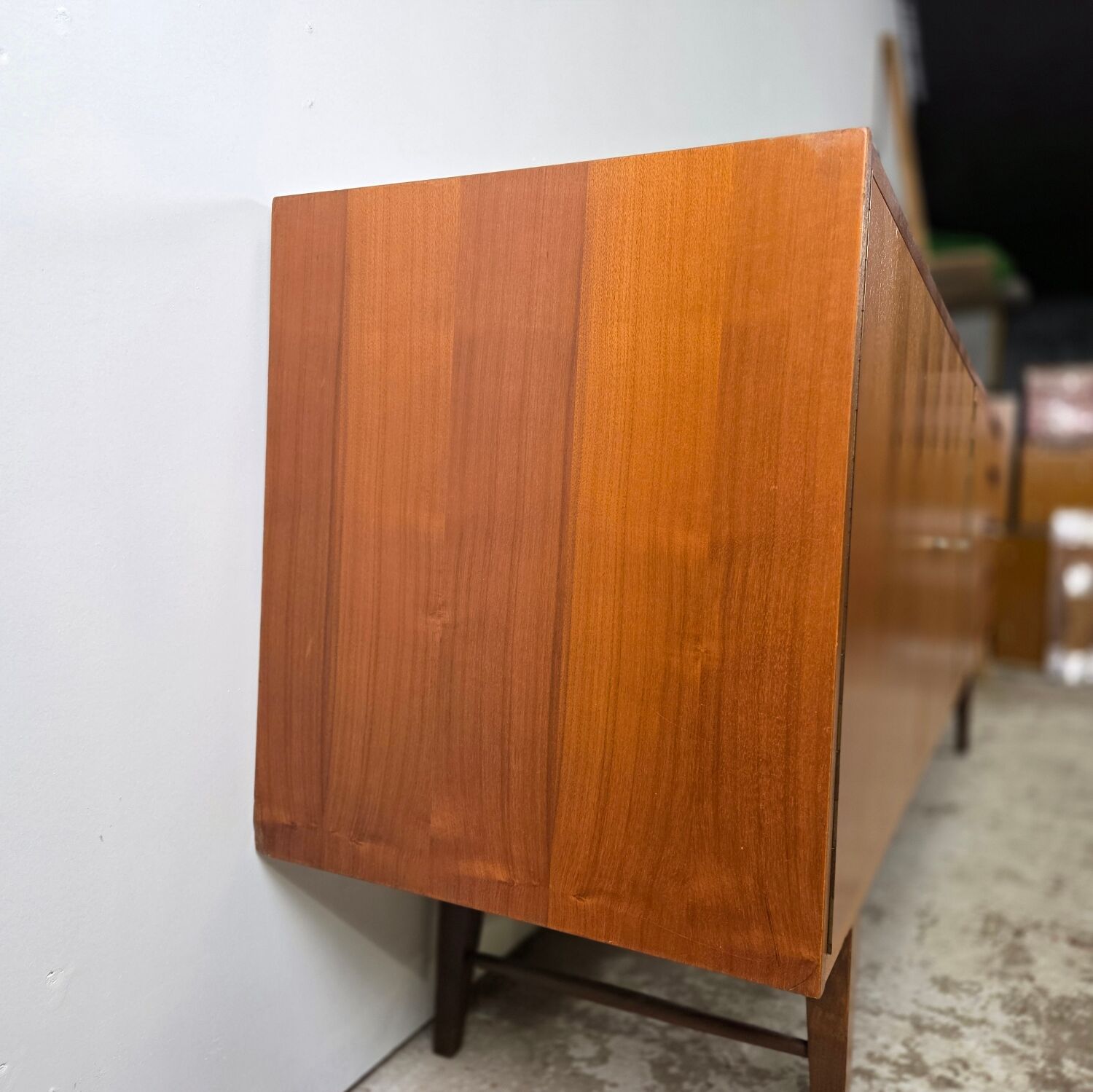 Vintage 60s - 70s teak sideboard German, TV cabinet
