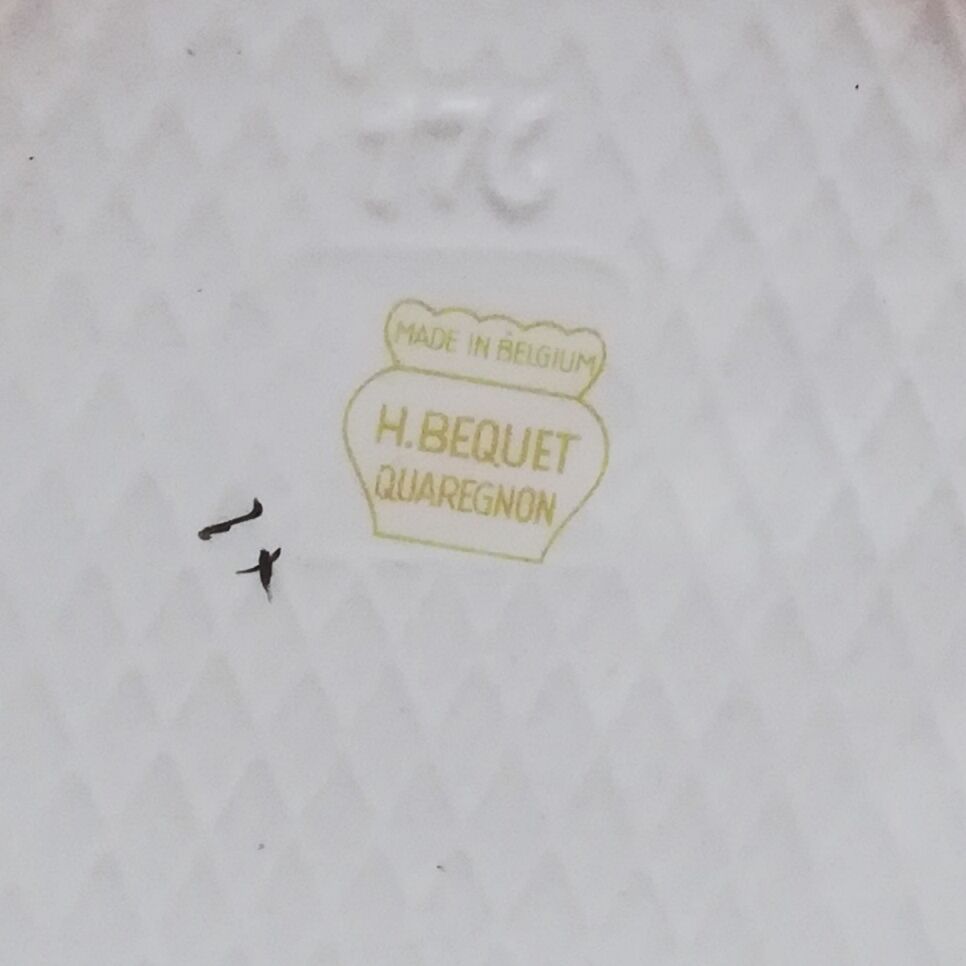 Ceramic pitcher vase signed Hubert Bequet