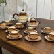 Quimper earthenware service from the 1930s-40s.