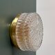 Vintage moulded glass wall or ceiling light globe