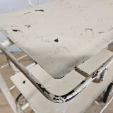 Vintage large metal hospital trolley linen nurse cart